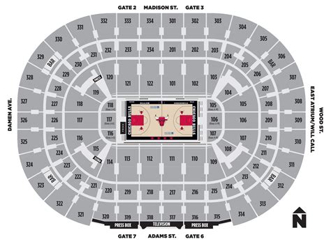 The Home Of United Center Tickets. . United center seating map